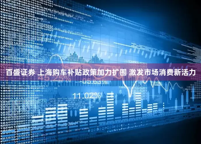 百盛证券 上海购车补贴政策加力扩围 激发市场消费新活力