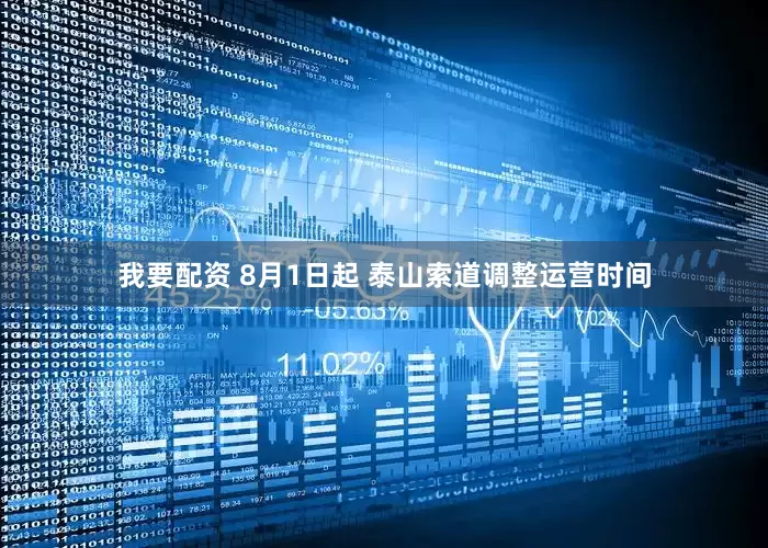 我要配资 8月1日起 泰山索道调整运营时间
